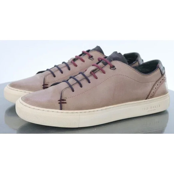Ted Baker Men's Sneakers Shoes Size US 10 EU 9 Leather Beige